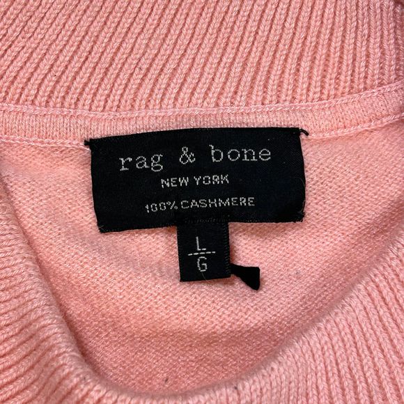 Rag and Bone Cashmere‎ Crew Neck Sweater Womens Large Pink - Picture 6 of 9